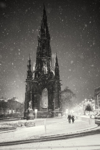 Edinburgh - Scott Monument in Winter